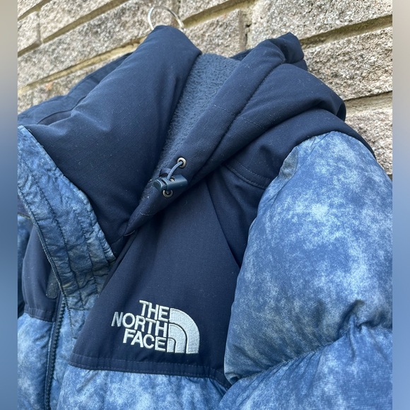 North Face Mens Medium Blue 96 Nuptse Puffer Jacket 700 coat - Picture 3 of 10